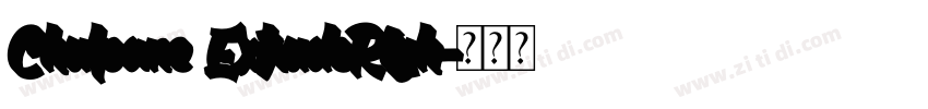 Chulpane ExtrudeRigh字体转换